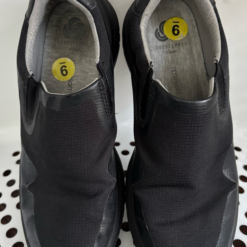 Cloudsteppers by Clarks Black Slip-On Sneakers